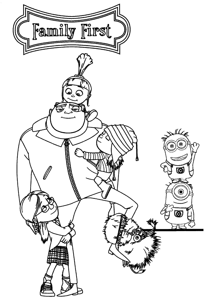minions para colorir