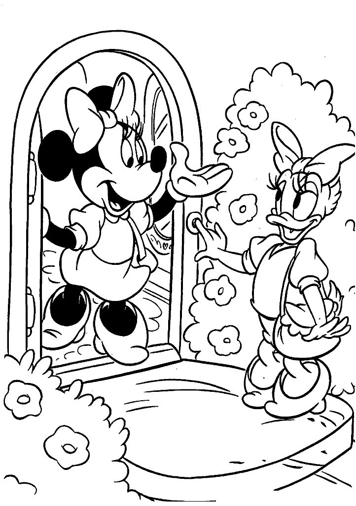 minnie para colorir