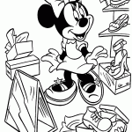 minnie para colorir