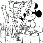 minnie para colorir