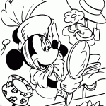 minnie para colorir