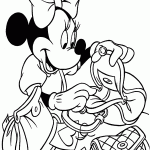 minnie para colorir