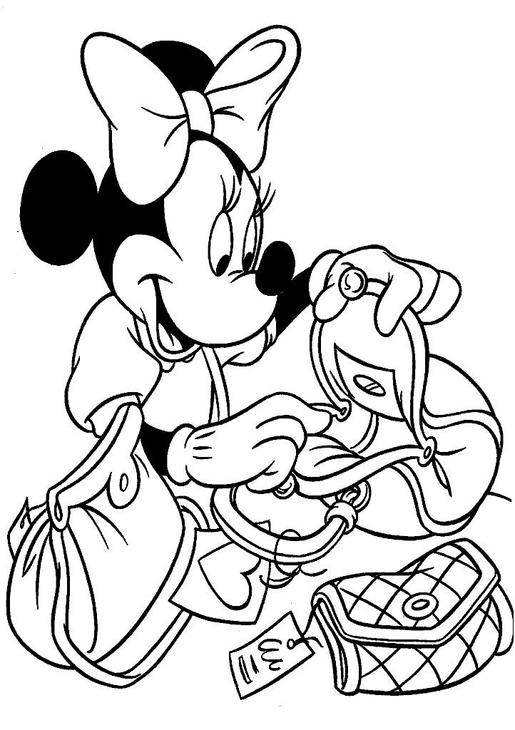 minnie para colorir