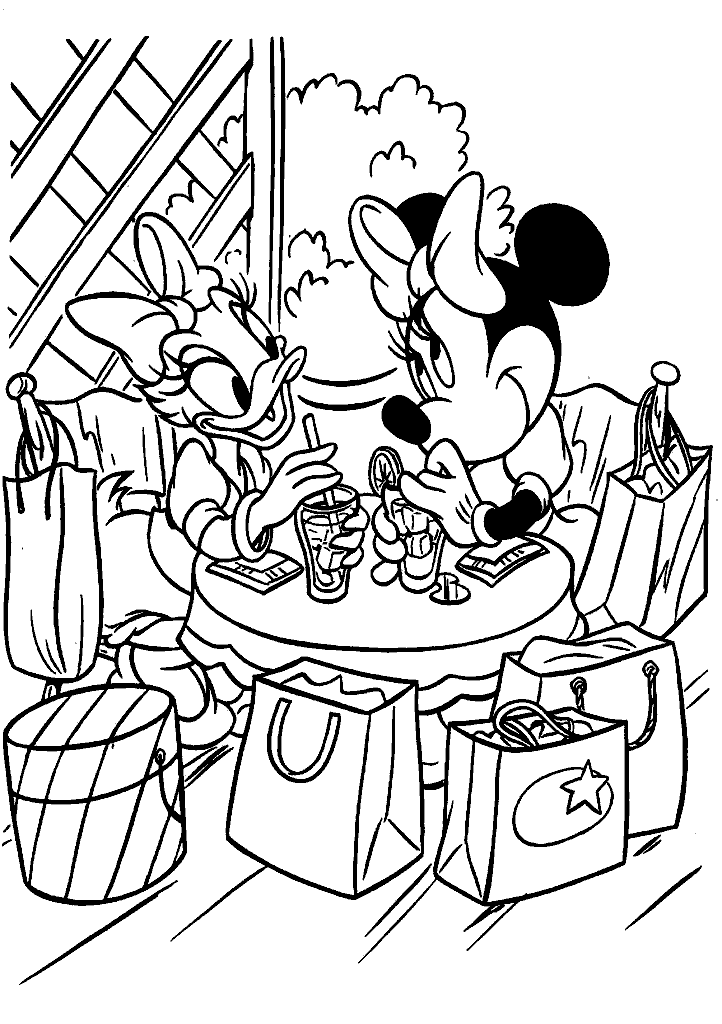 minnie para colorir