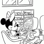 minnie para colorir