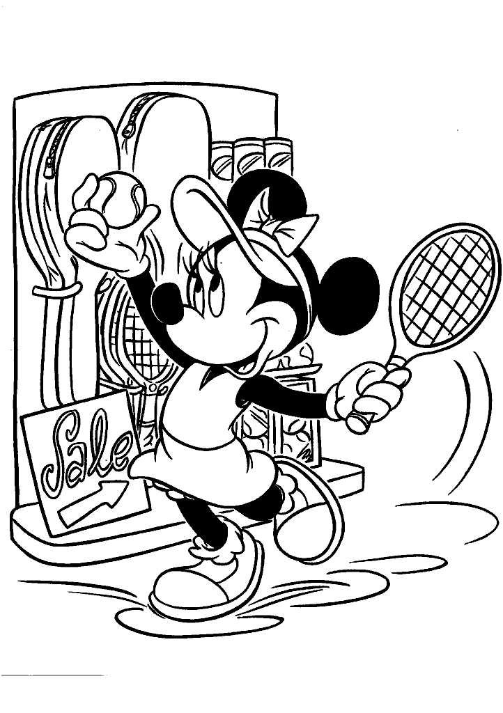 minnie para colorir