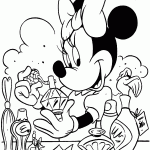 minnie para colorir