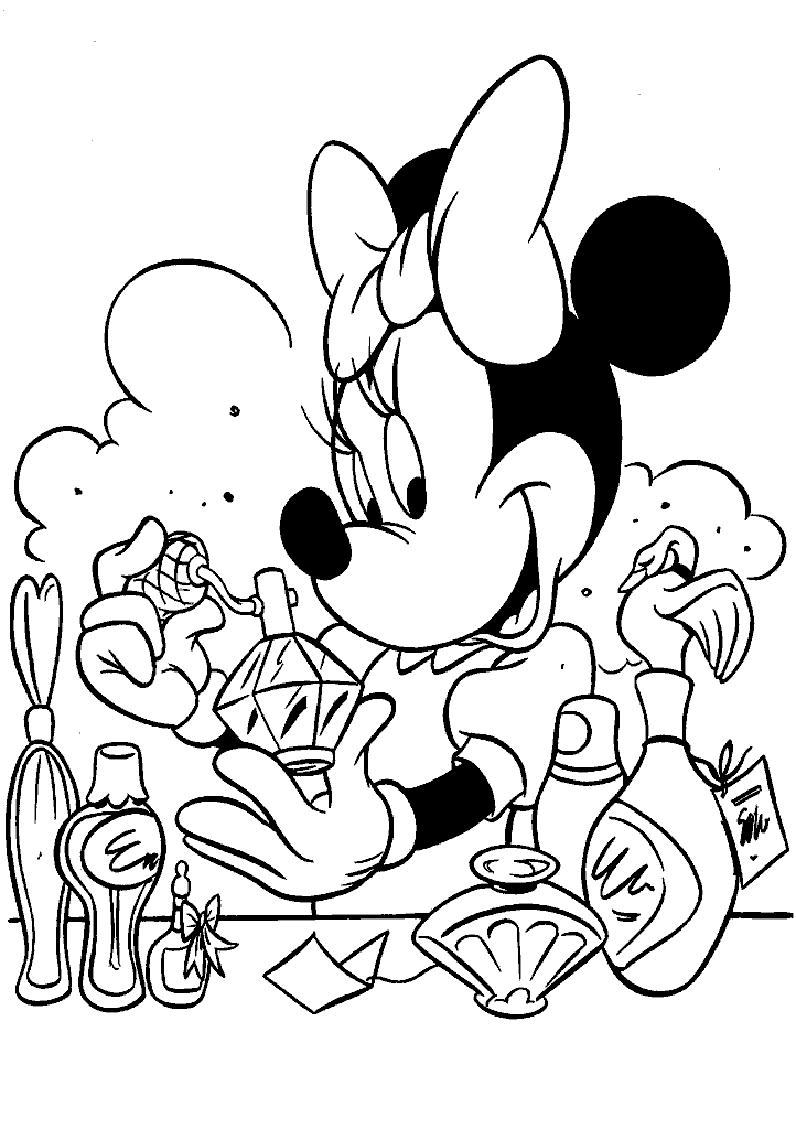 minnie para colorir