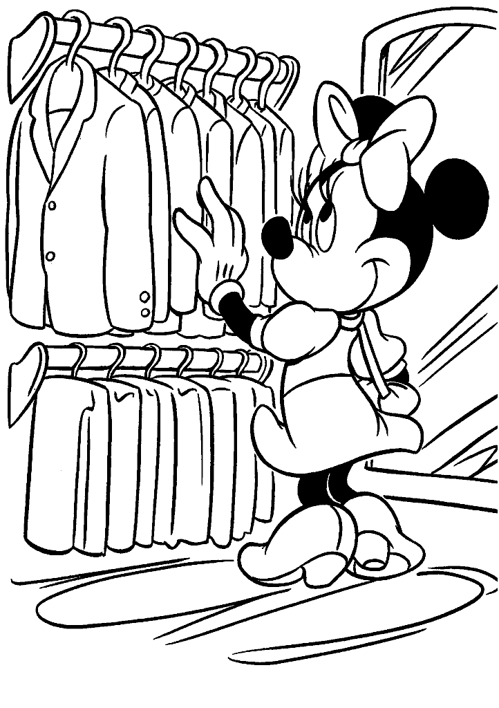 minnie para colorir