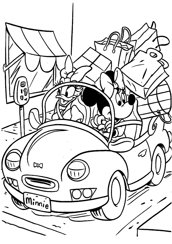 minnie para colorir