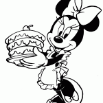 minnie para colorir