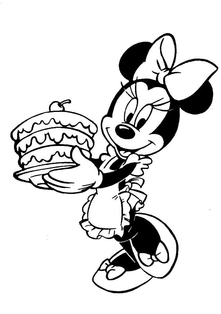minnie para colorir