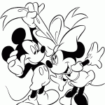 minnie para colorir