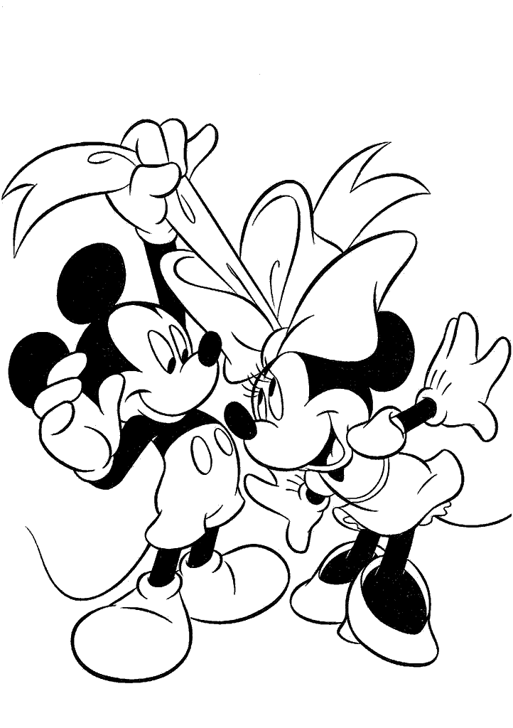 minnie para colorir