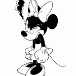 minnie para colorir