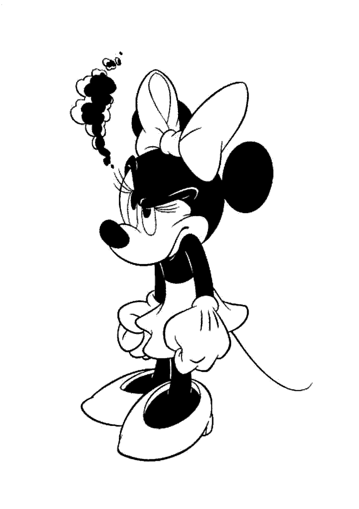 minnie para colorir