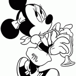 minnie para colorir
