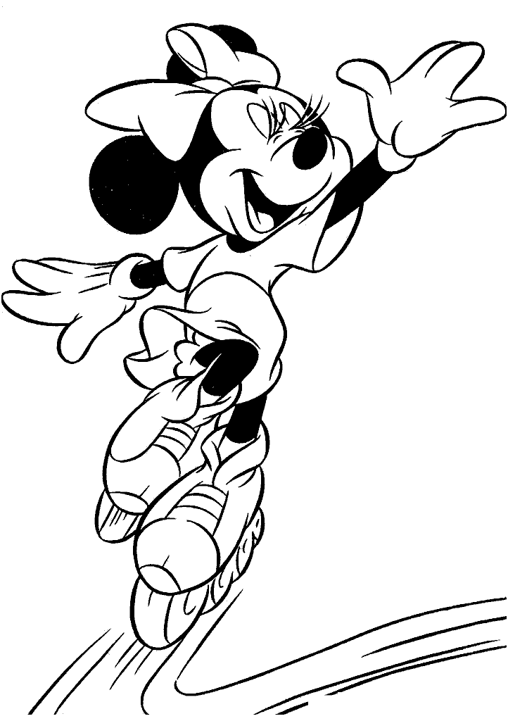 minnie para colorir