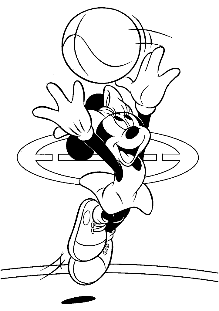 minnie para colorir