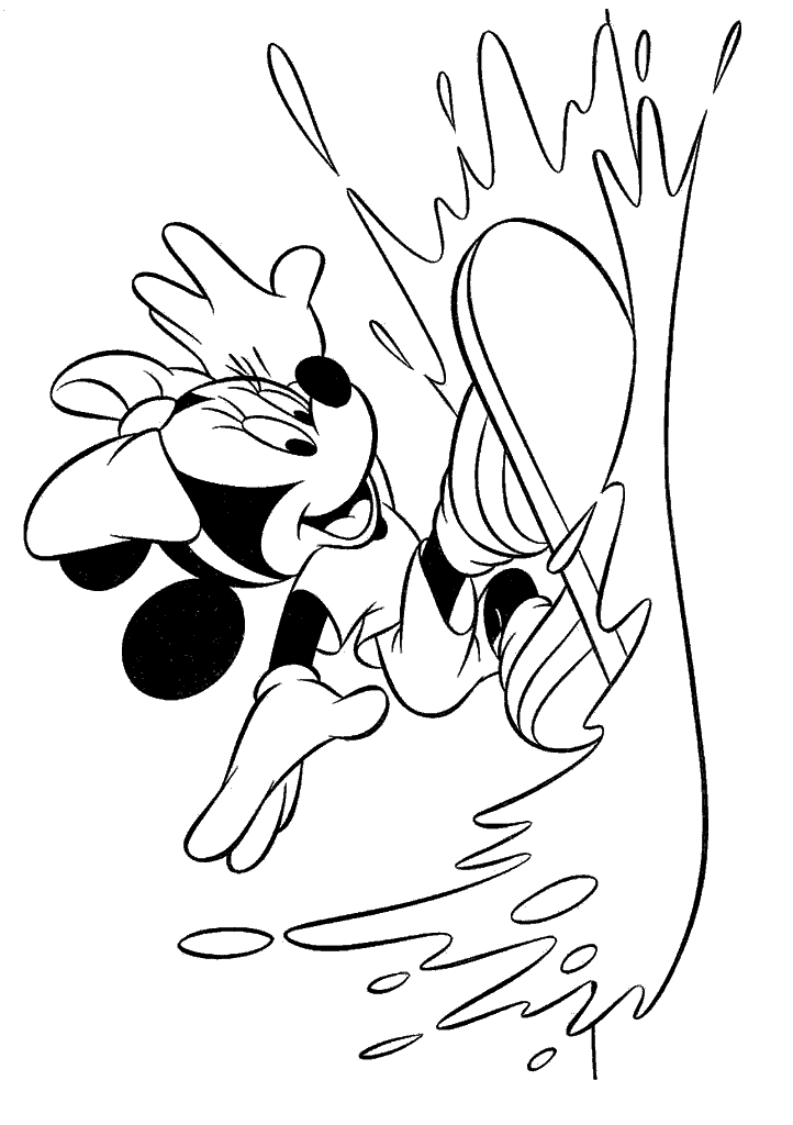 minnie para colorir