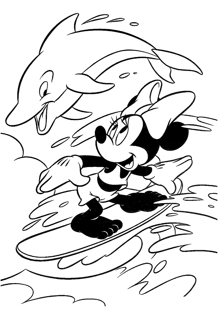 minnie para colorir