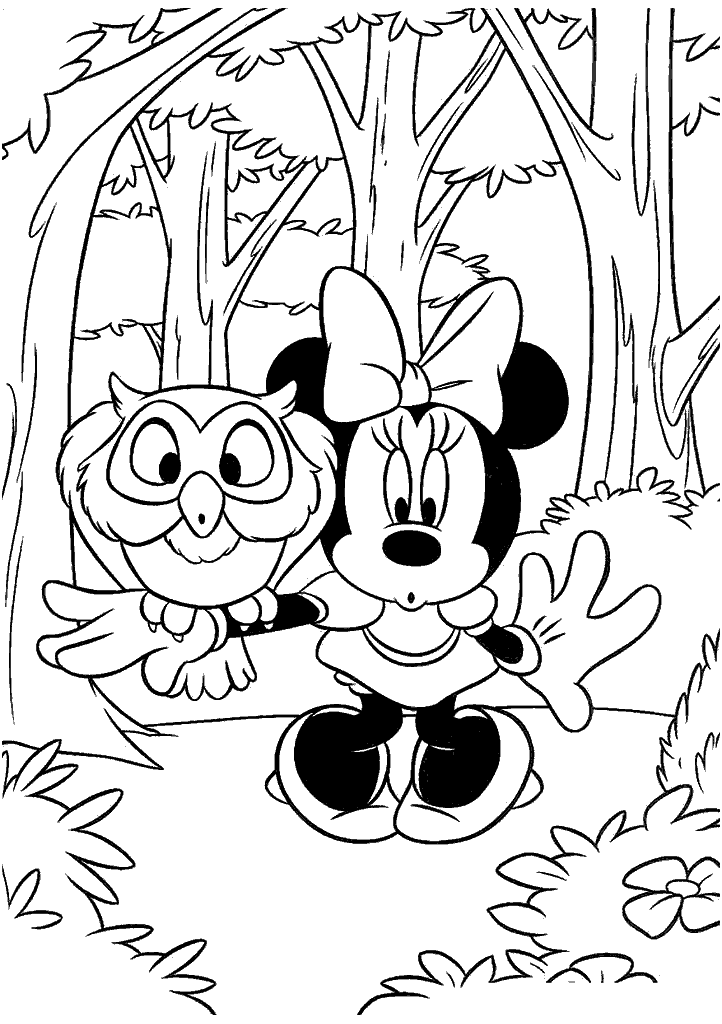 minnie para colorir