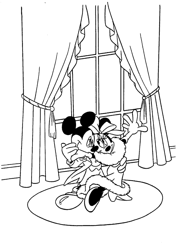 minnie para colorir