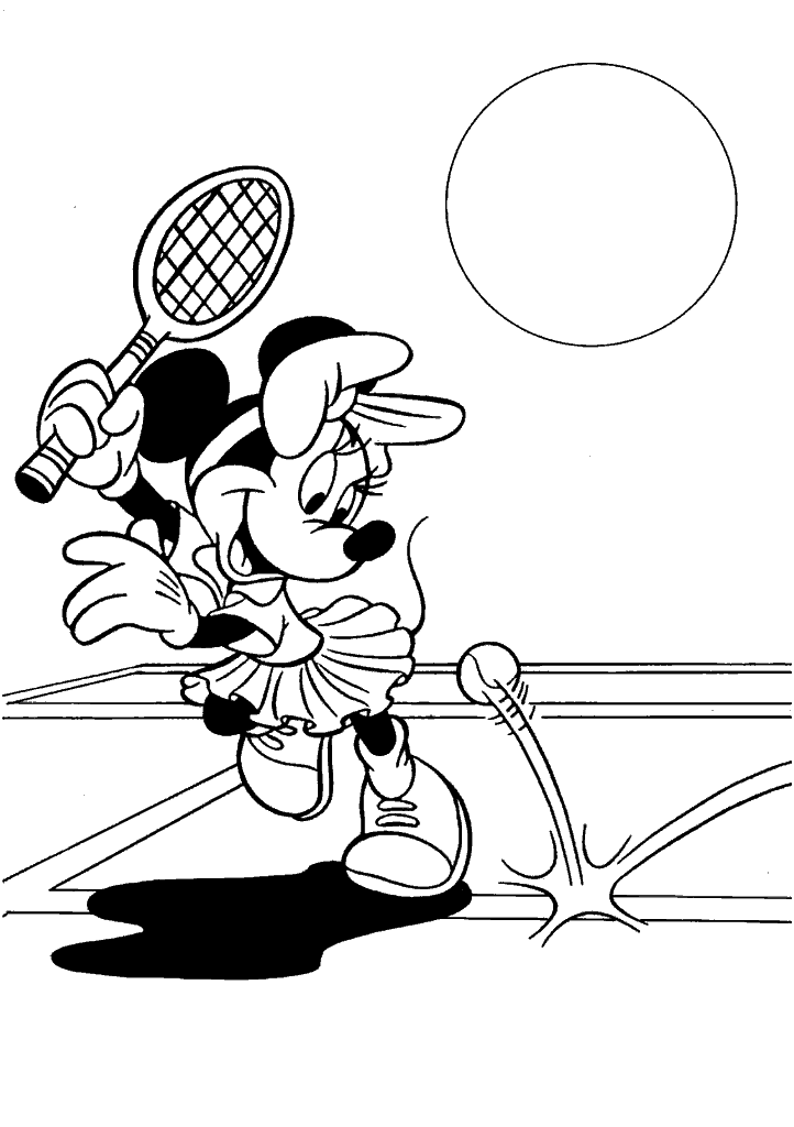 minnie para colorir