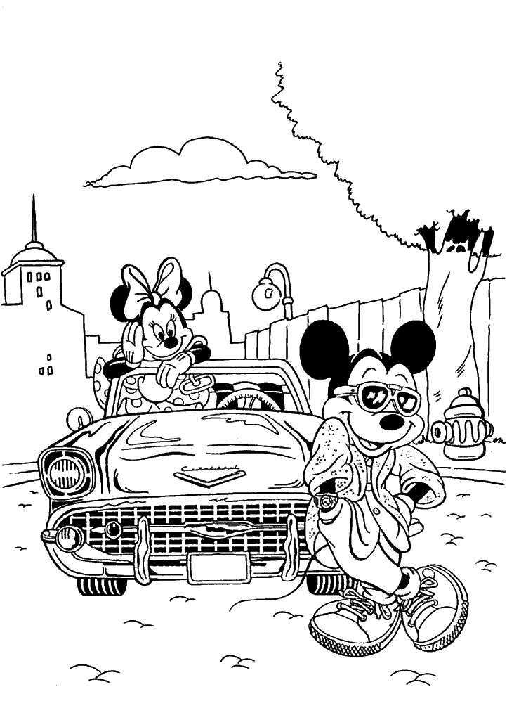 minnie para colorir