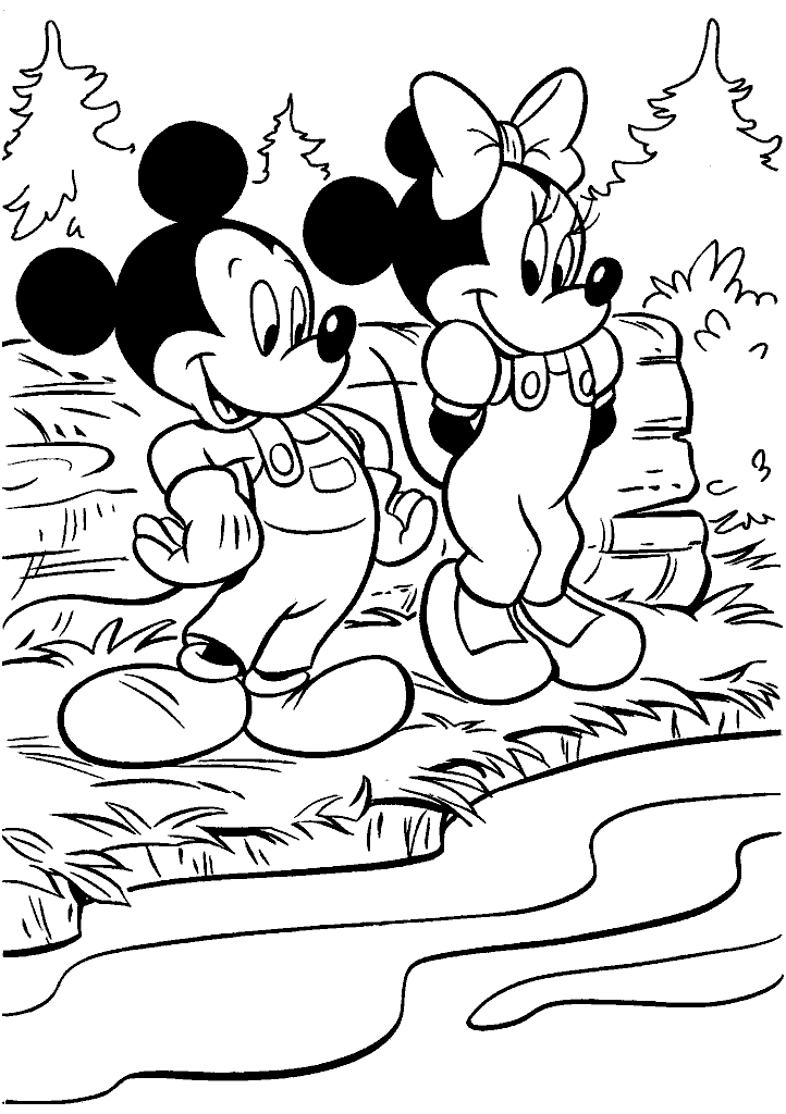 minnie para colorir