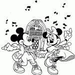minnie para colorir