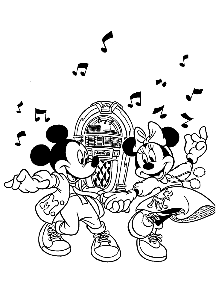 minnie para colorir