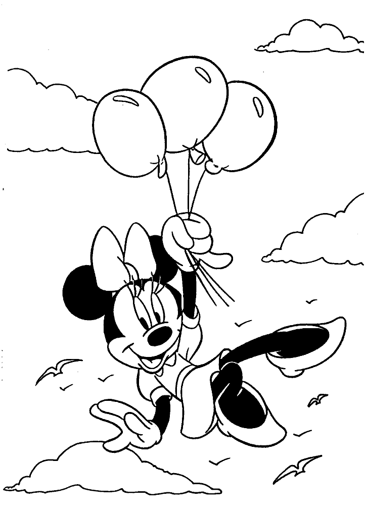 minnie para colorir
