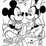 minnie para colorir