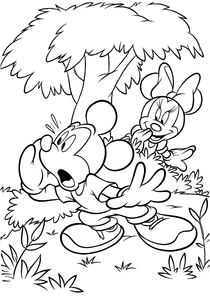 minnie para colorir