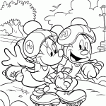 minnie para colorir