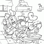 minnie para colorir