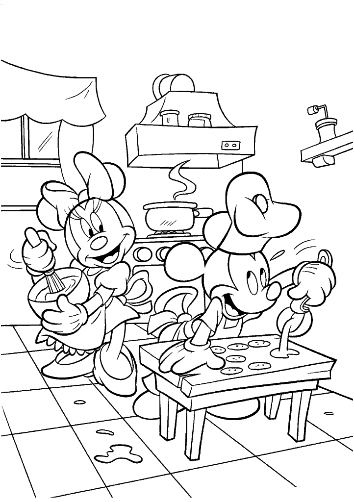 minnie para colorir