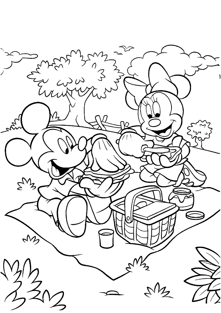 minnie para colorir