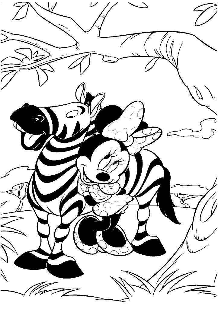 minnie para colorir