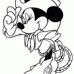minnie para colorir