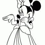 minnie para colorir