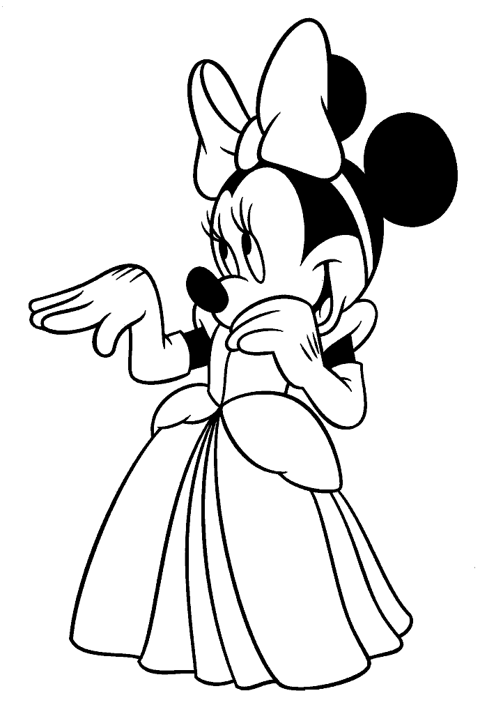 minnie para colorir