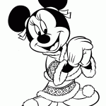 minnie para colorir
