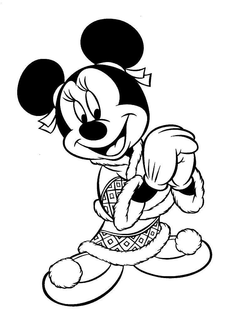minnie para colorir