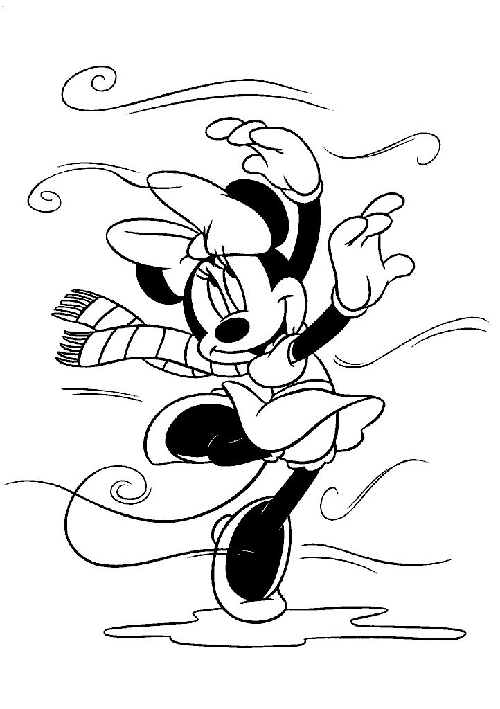 minnie para colorir