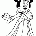 minnie para colorir