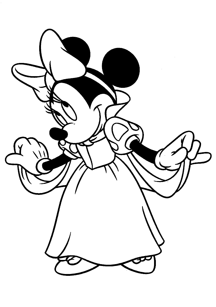 minnie para colorir