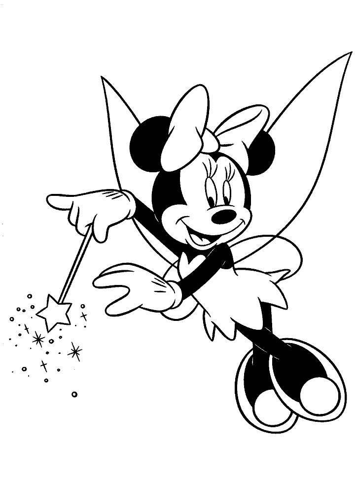 minnie para colorir