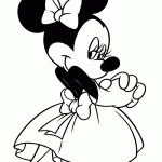 minnie para colorir